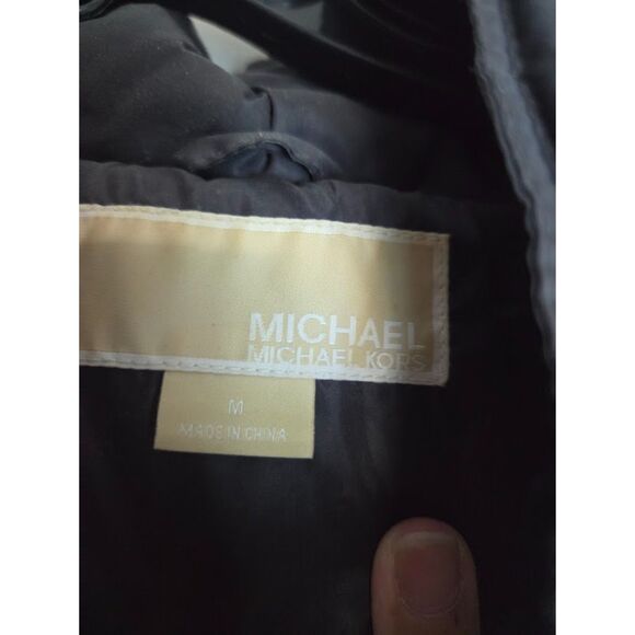 Michael Kors Women Black Down & Waterfowl Filling Long Puffer Jacket size Medium - Picture 6 of 12